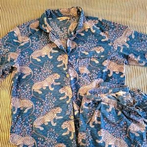 Printfresh Bagheera - Long Sleep Set - Indigo - L